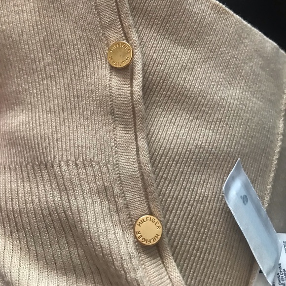 NWT Cream Tommy Hilfiger Cardigan - Picture 4 of 6